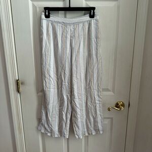 Abercrombie kids pull on striped wide leg‎ pants